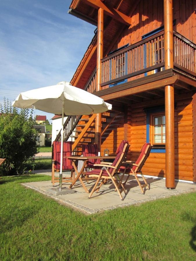 Ferienwohnung Im Blockhaus Rosenkranz Rathmannsdorf Esterno foto