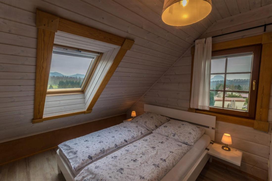 Ferienwohnung Im Blockhaus Rosenkranz Rathmannsdorf Esterno foto